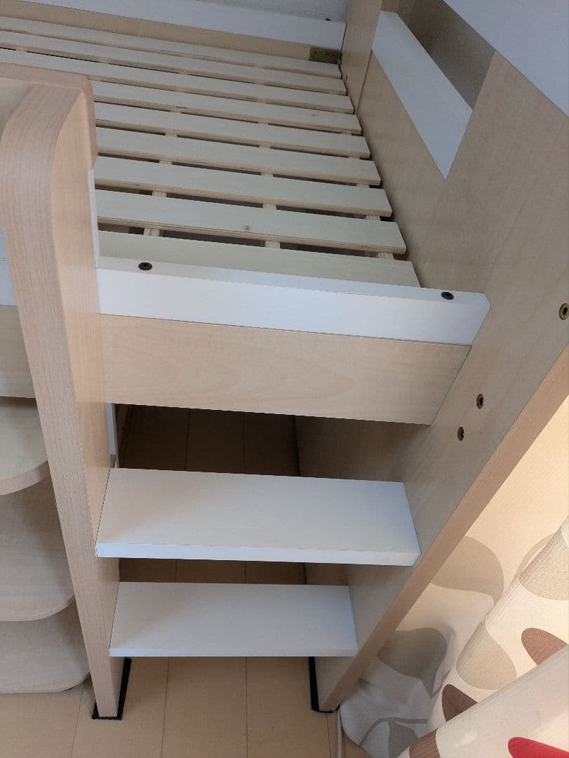 コンパクト システムベッド Shelm4(シェルム4)　ナチュラル/ホワイト