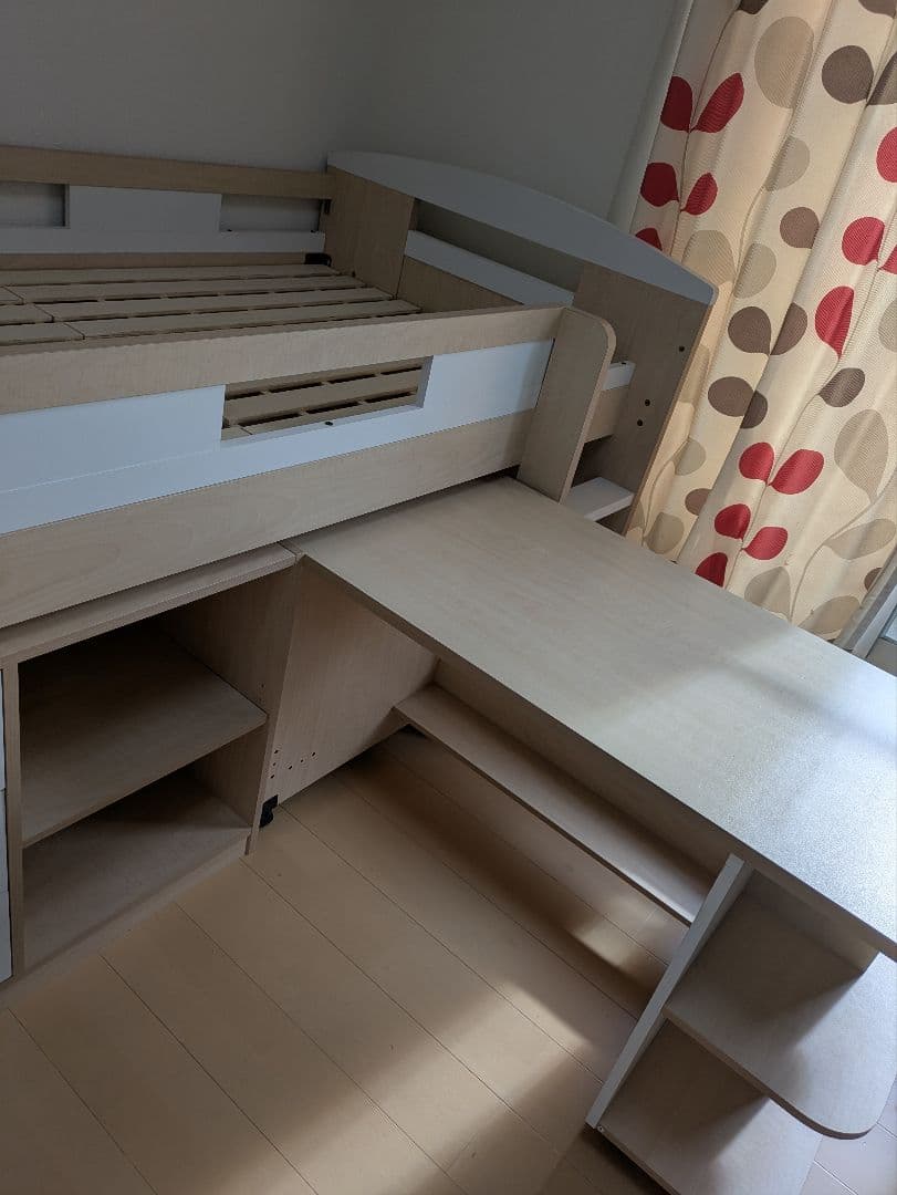 コンパクト システムベッド Shelm4(シェルム4)　ナチュラル/ホワイト