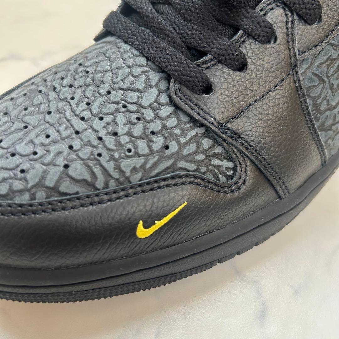 ナイキ エアジョーダン1 ロー SE ブラック アンスラサイト ツアーイエロー