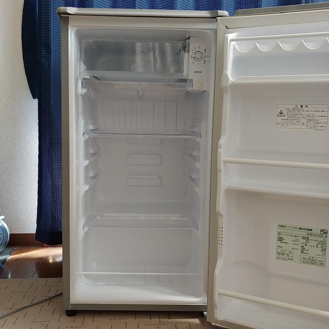 AQUA 冷蔵庫 ワンドア 小型 AQR-81C