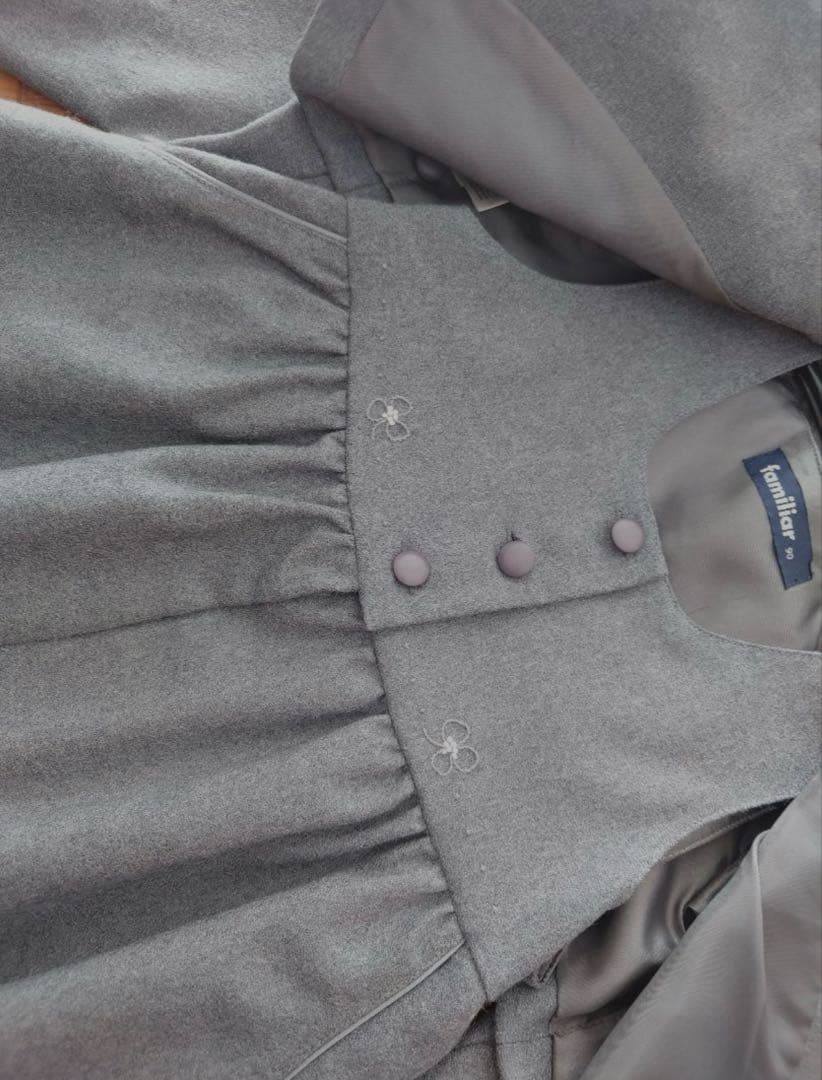 ファミリア　お受験　90 アンサンブル　ボレロ　ジャンパースカート