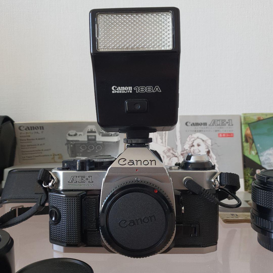キャノン AE-1 FD 50mm F 1.4 スピードライト データバックA