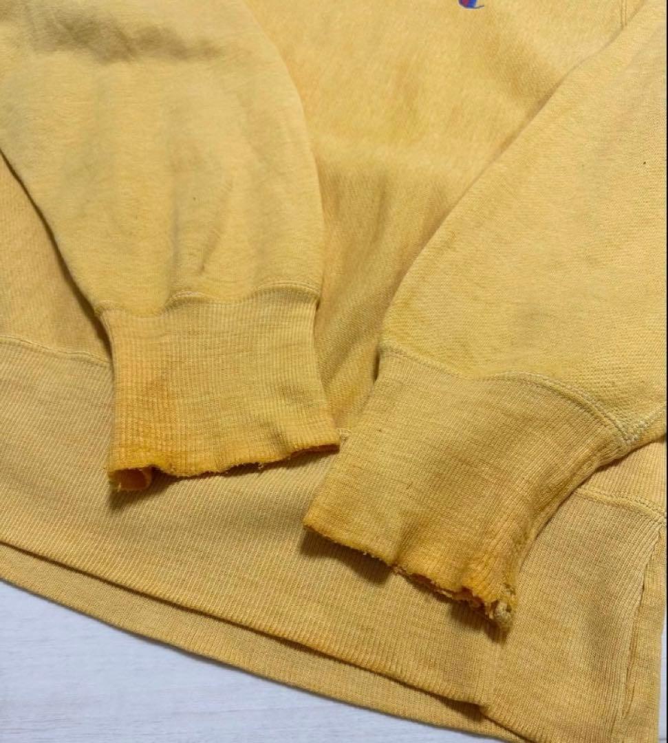 90s champion reverse weave 目有り USA製 イエロー