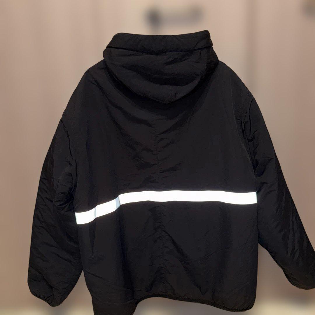 ジャケット・アウター HOODED REFLECTOR JACKET BLACK XL