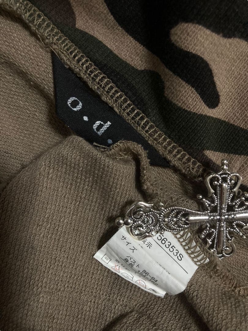 y2k迷彩00s当時物フェアリーグランジジップNANAミリタリーパンク平成ギャル