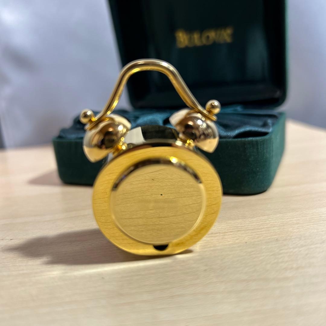 アンティーク ブローバ ミニチュア 目覚まし時計 ゴールド Gemini