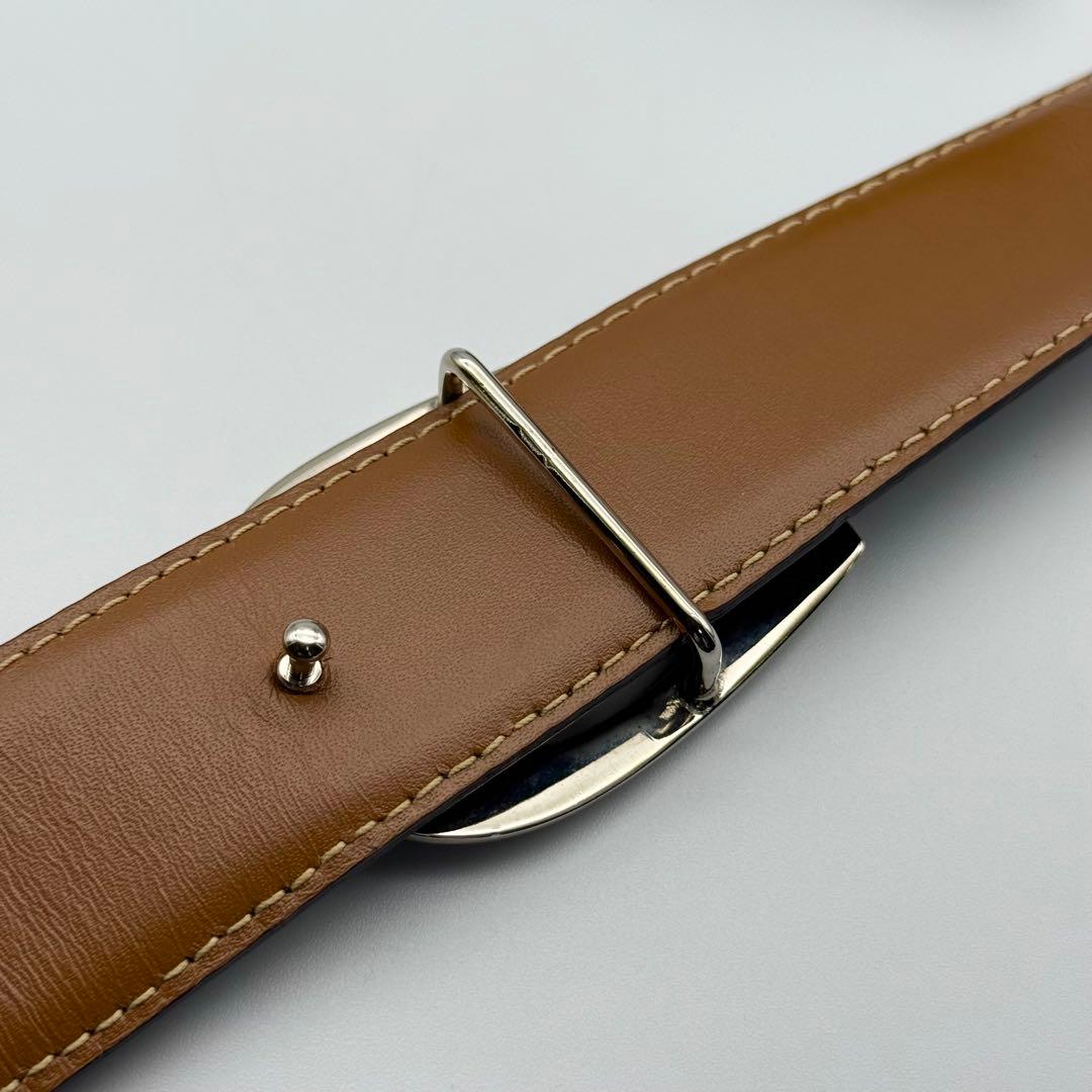 ✨美品✨GUCCI ベルト Gバックル シルバー金具 純正ベルト レザー