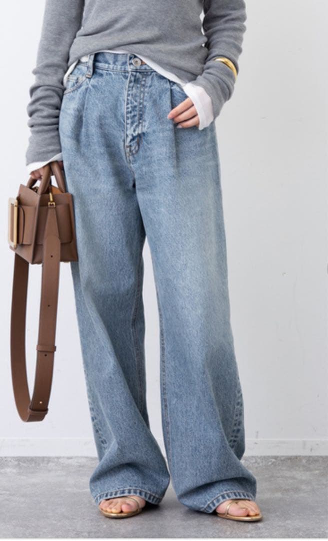 Deuxieme Classe Tuck Buggy Denim デニム 36