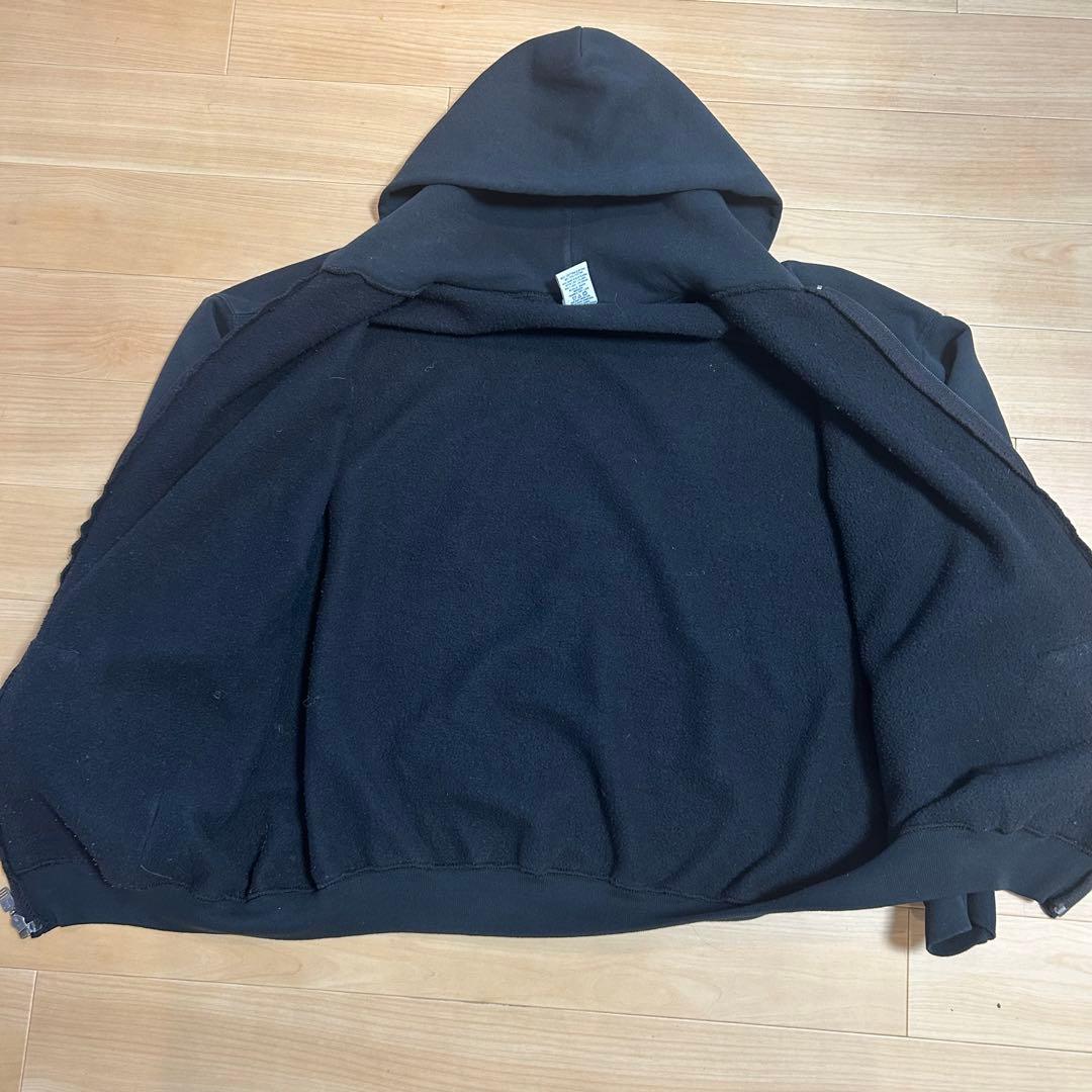 【ブラック90s】RUSSELL ATHLETIC ジップアップパーカー