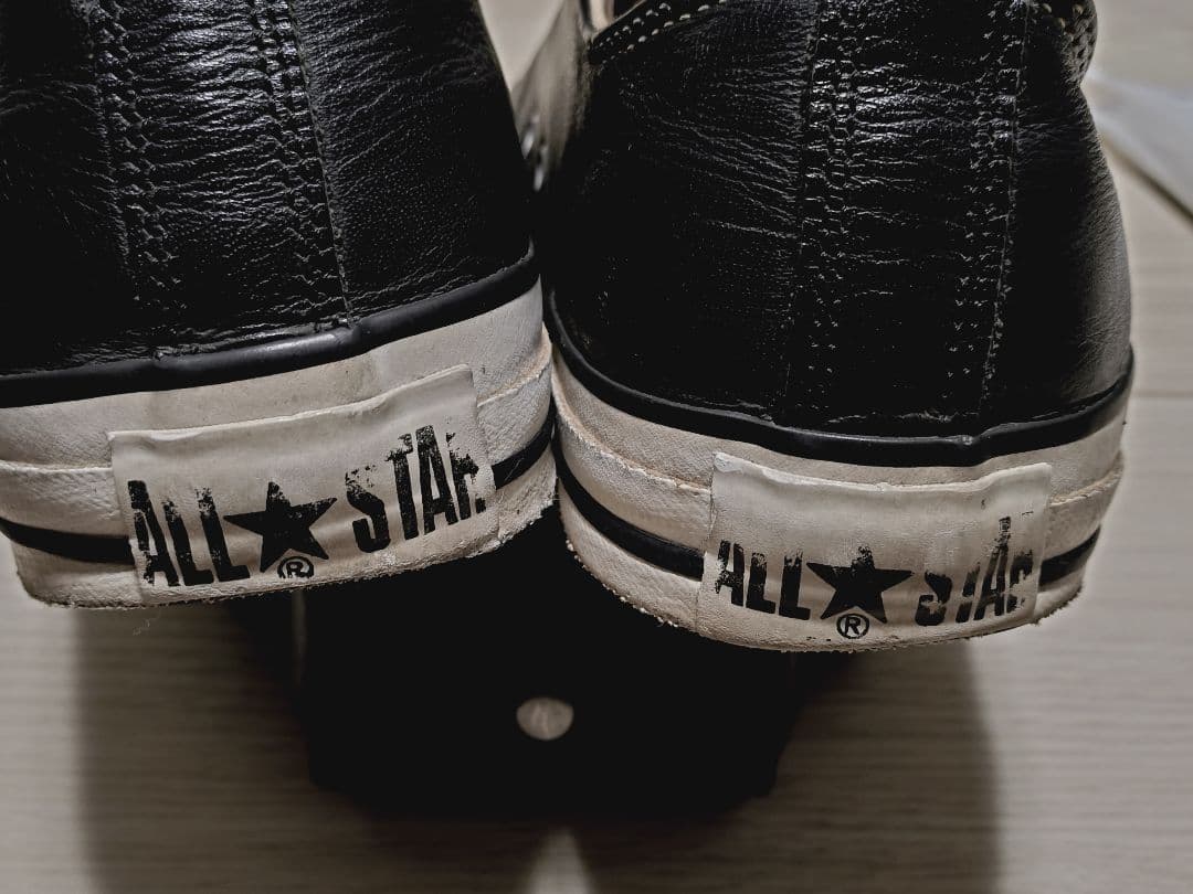 USA製 コンバース ALL STAR ブラック レザー スニーカー 26cm