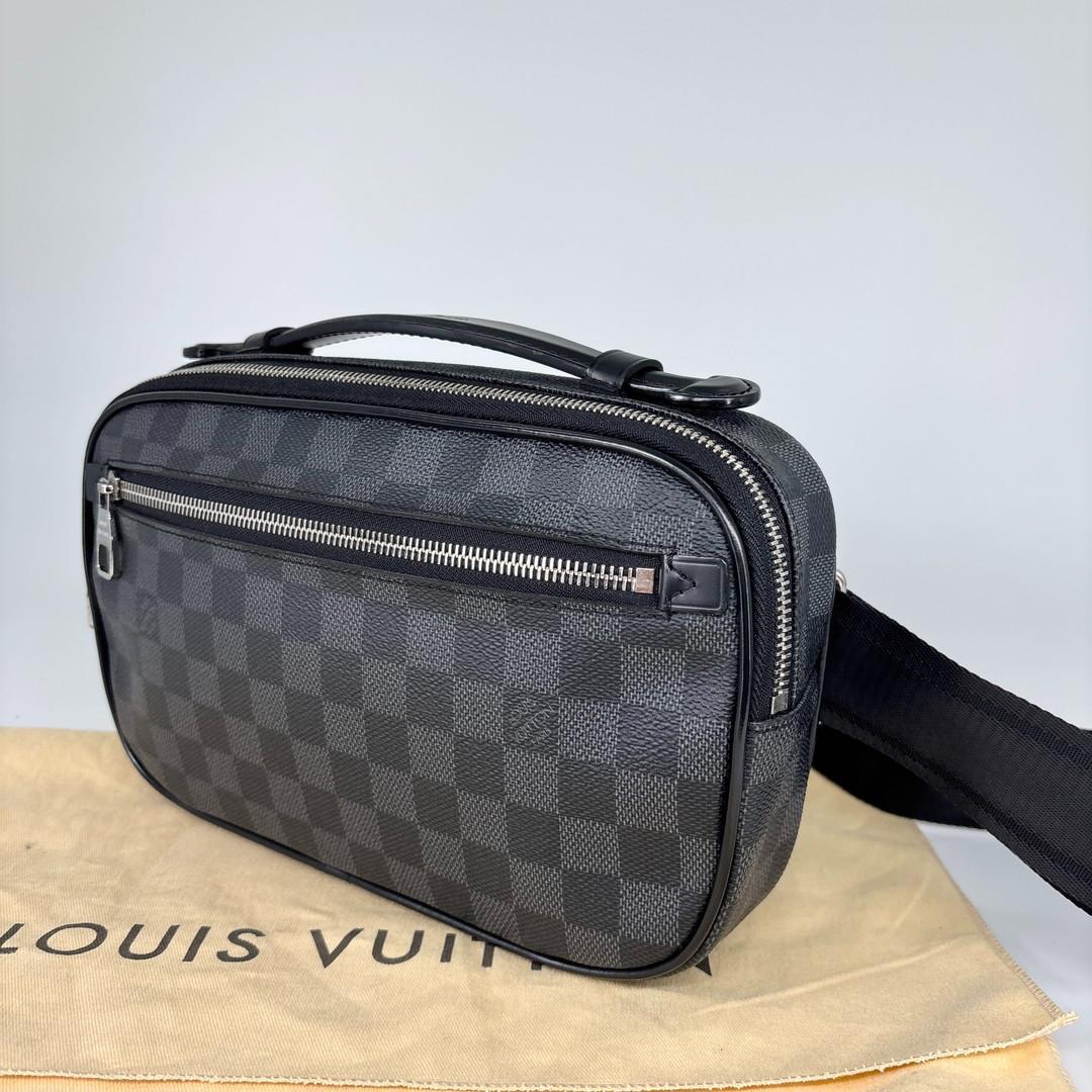 未使用 ルイヴィトン ダミエグラフィット アンブレール ボディバッグ ブラック