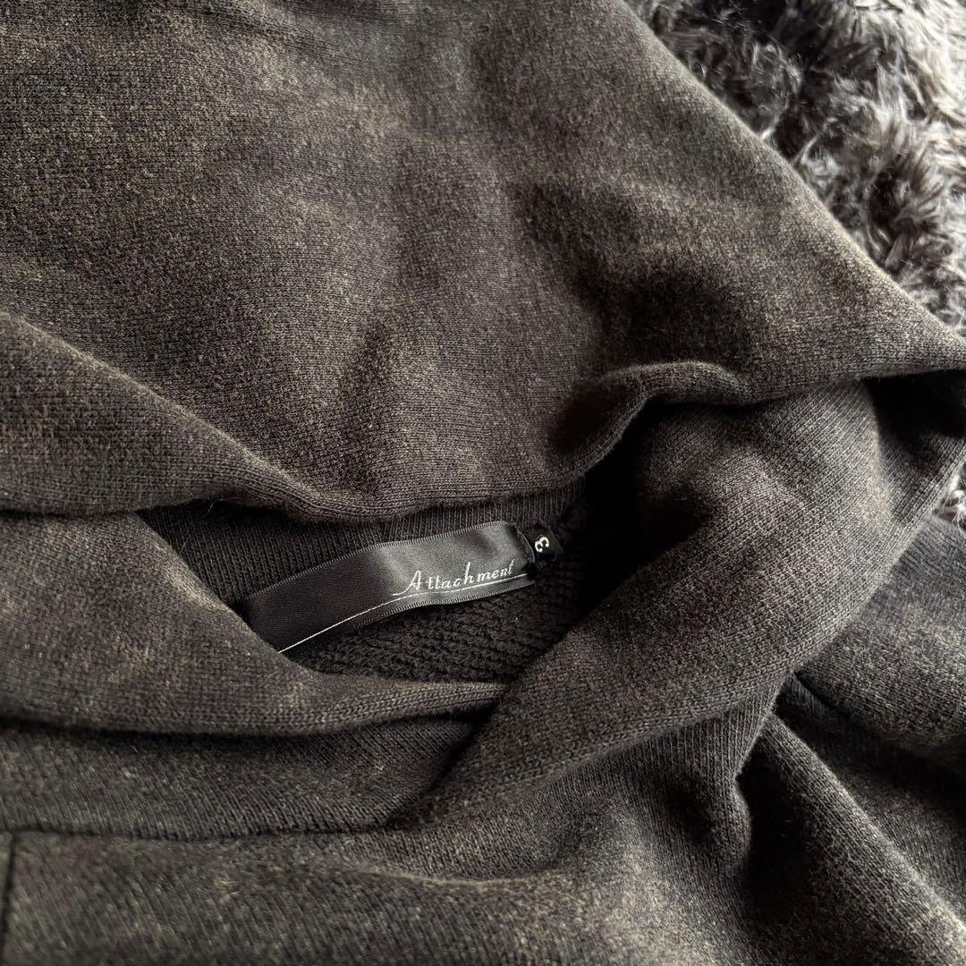 ATTACHMENT フーディー Noise swag ブラック