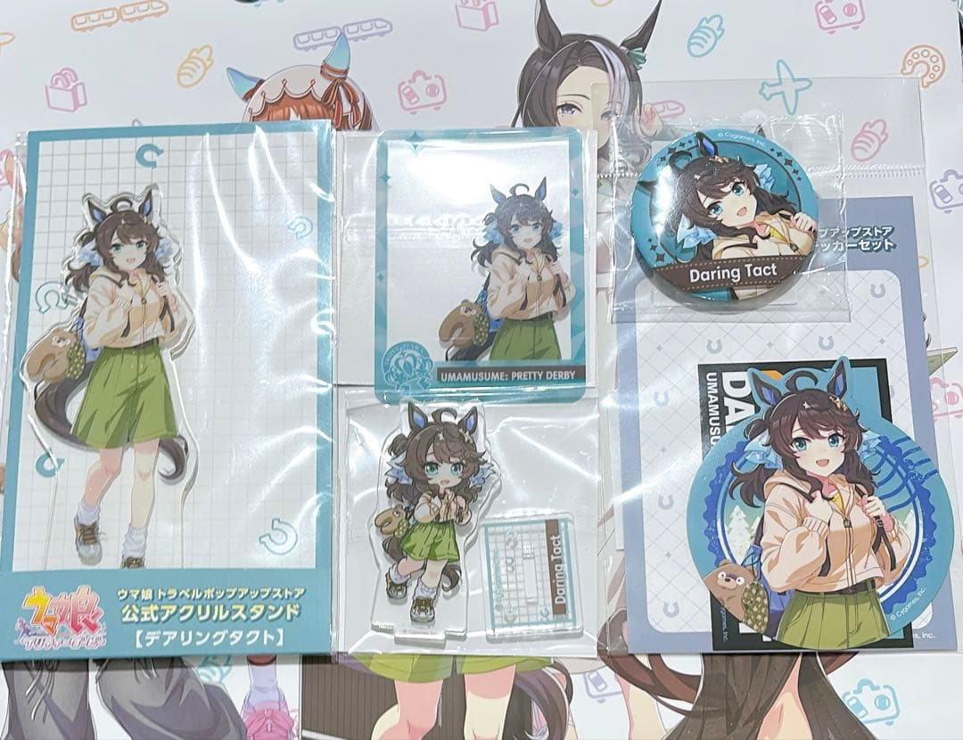 【デアリングタクト 5点セット】 ウマ娘 トラベルポップアップストア 新千歳空港