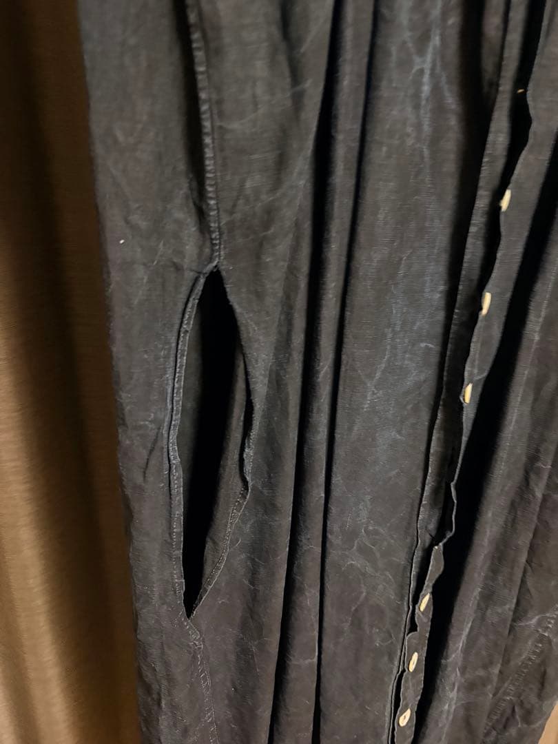 20s 30s インディゴリネン フランス ビンテージ マキニョン ビヨード