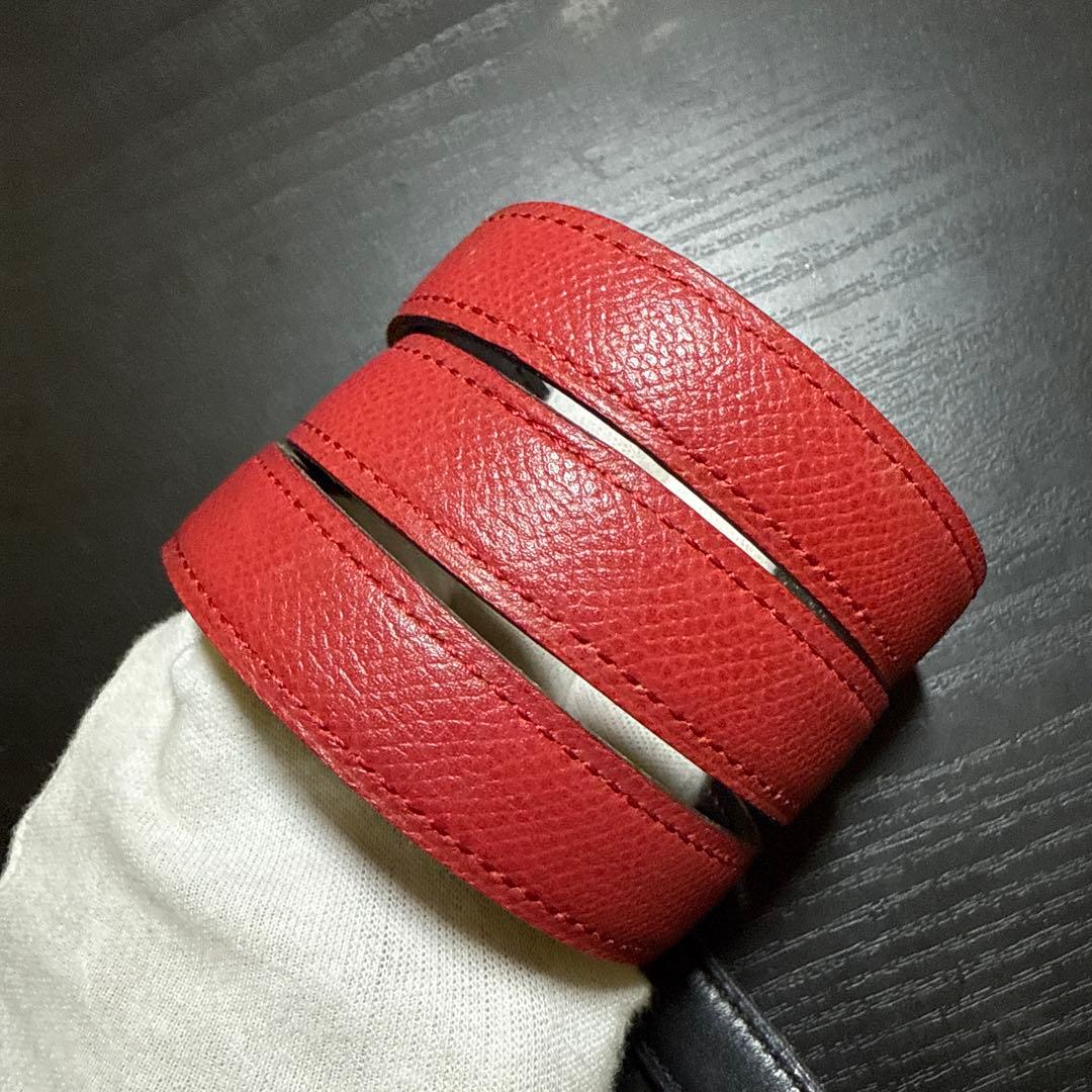 HERMES エルメス　ミニコンスタンスリバーシブルベルト70 ゴールド　美品