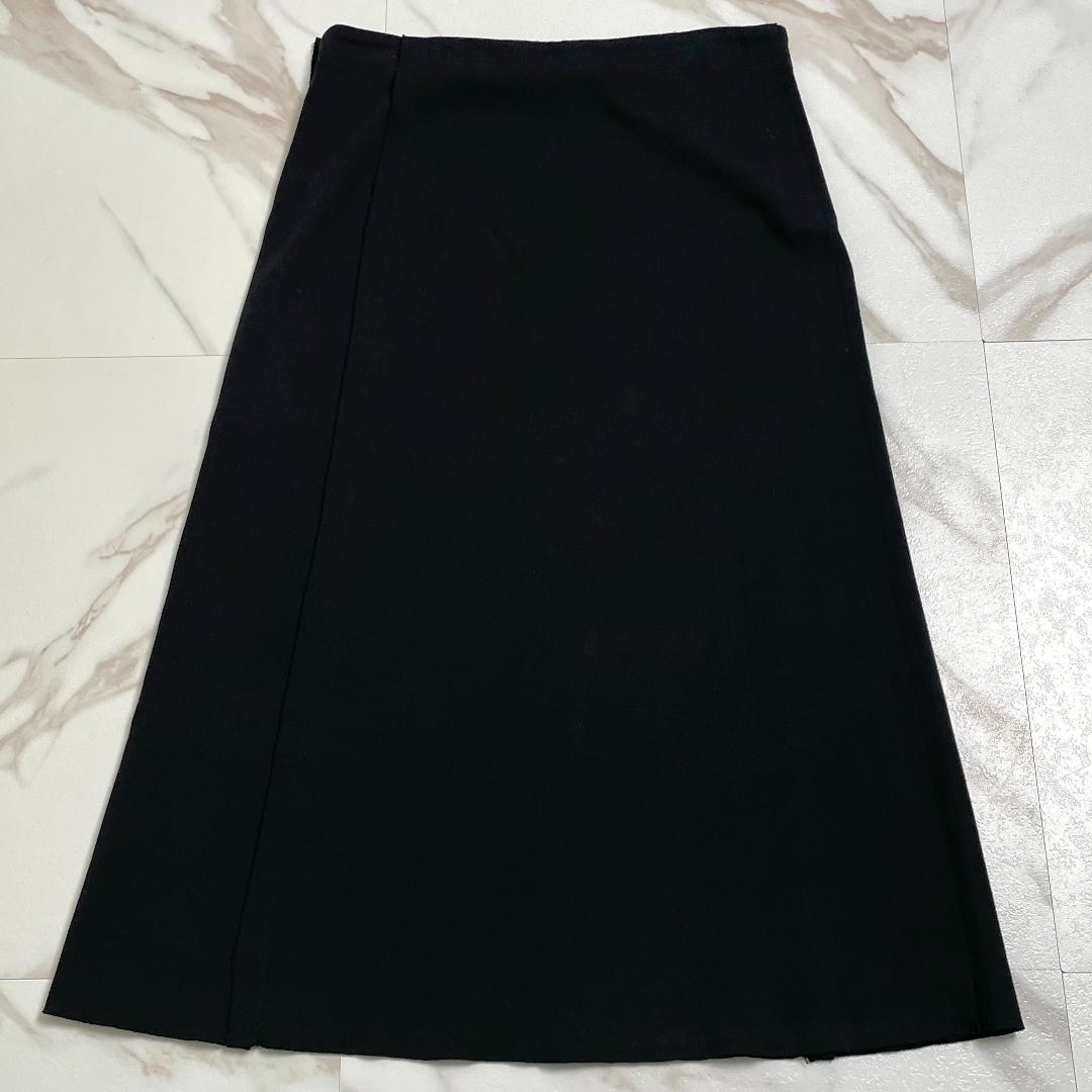 美品 イッセイミヤケ FETE ロングスカート コットン100% 黒 2