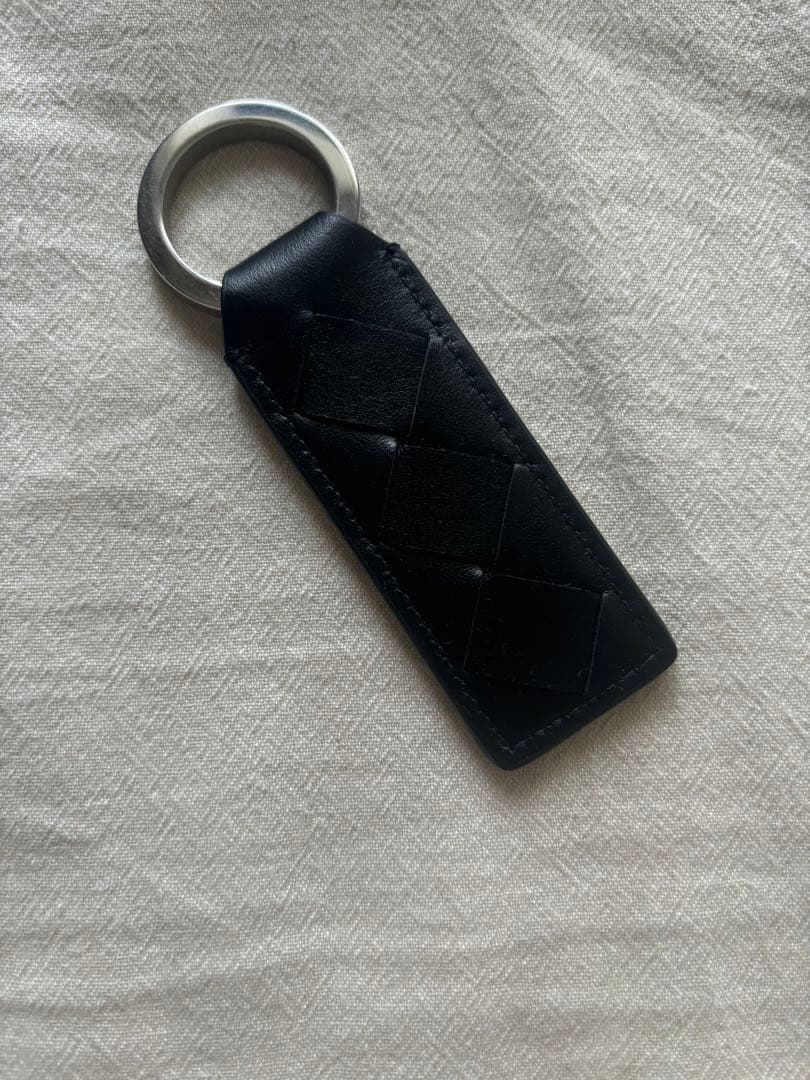 Bottega Veneta 黒 レザー キーホルダー