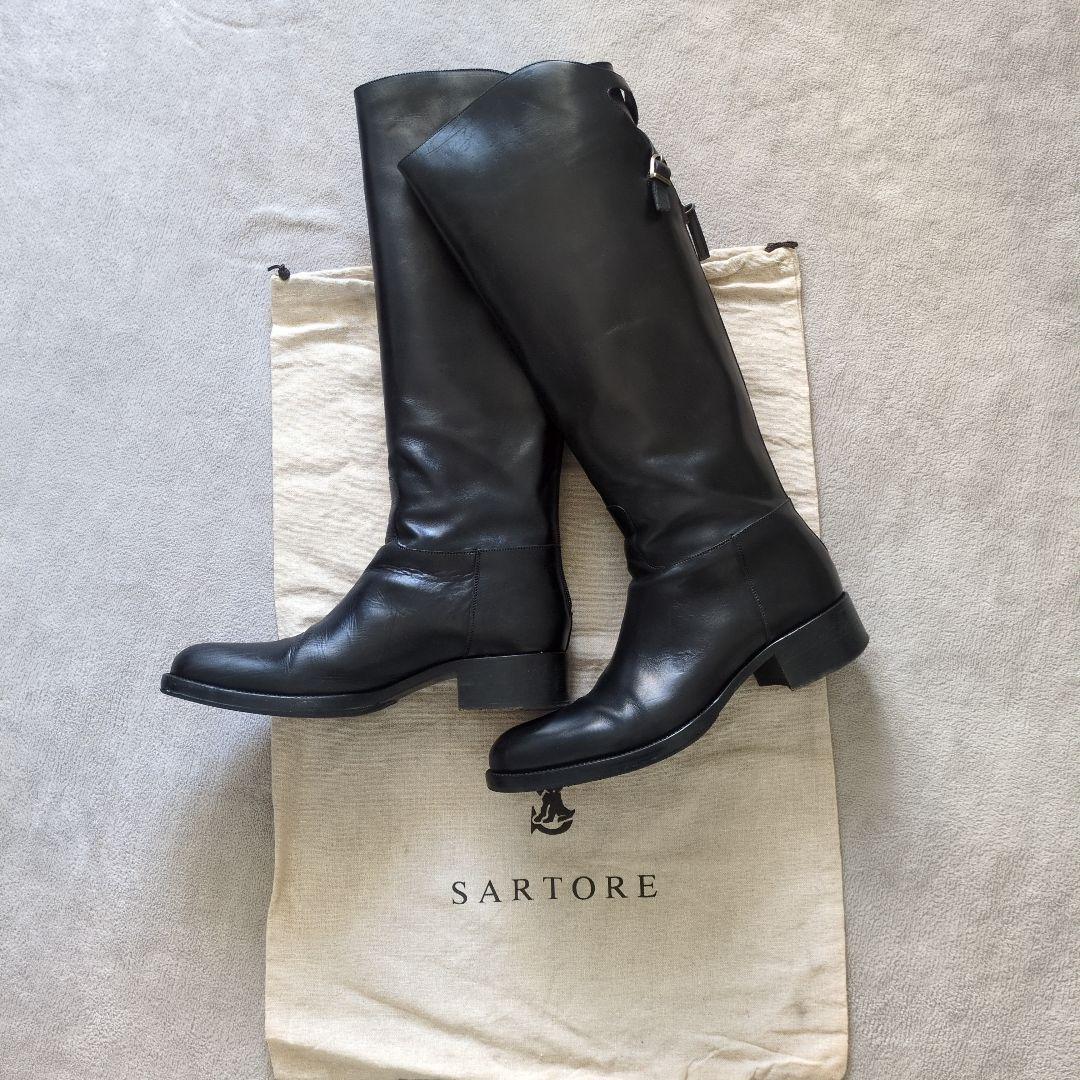sartore　サルトル　ロングブーツ　乗馬ブーツ　38 24.5