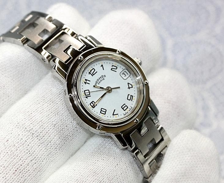 HERMES　CL4.210　WhiteDial　エルメス　クリッパー 040