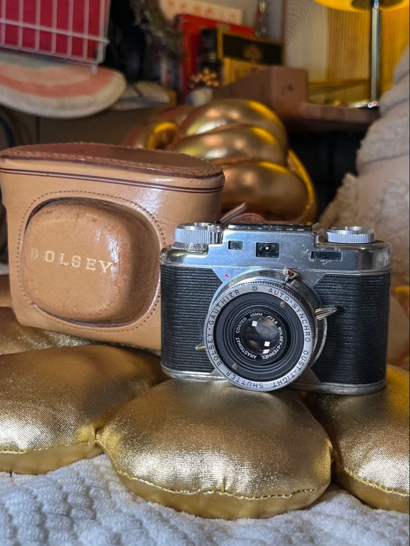 BOLSEY JUBILEE 45mm f2.8 革ケース付 並品