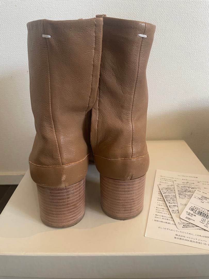 MaisonMargielaタビブーツ　ベージュ38サイズ