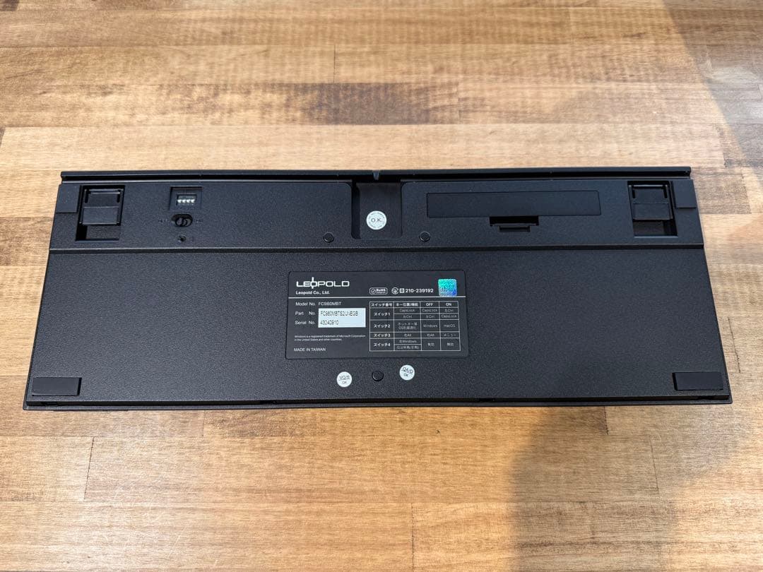 LEOPOLD FC980MBT 静音赤軸（かななし） メカニカルキーボード