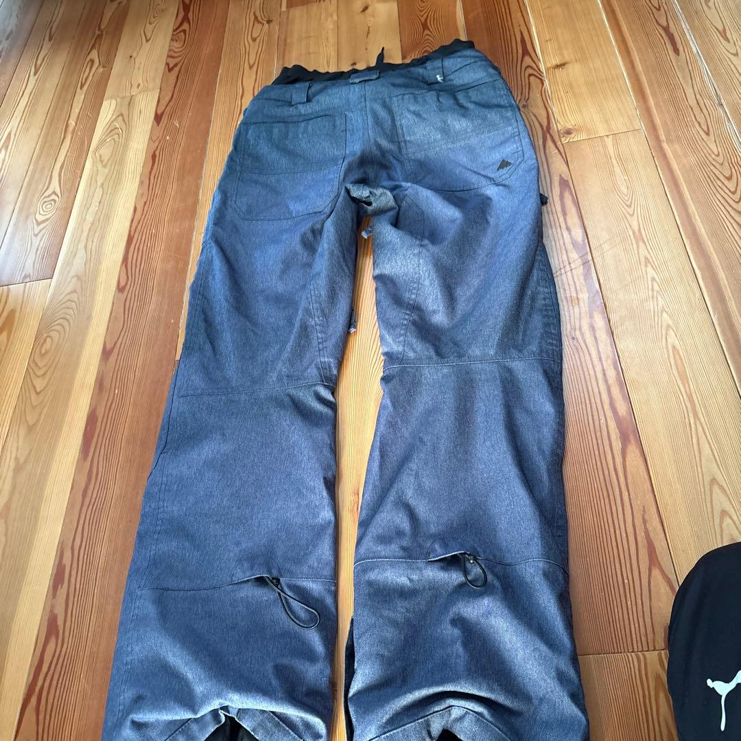 BURTON スノーボードパンツ デニム調