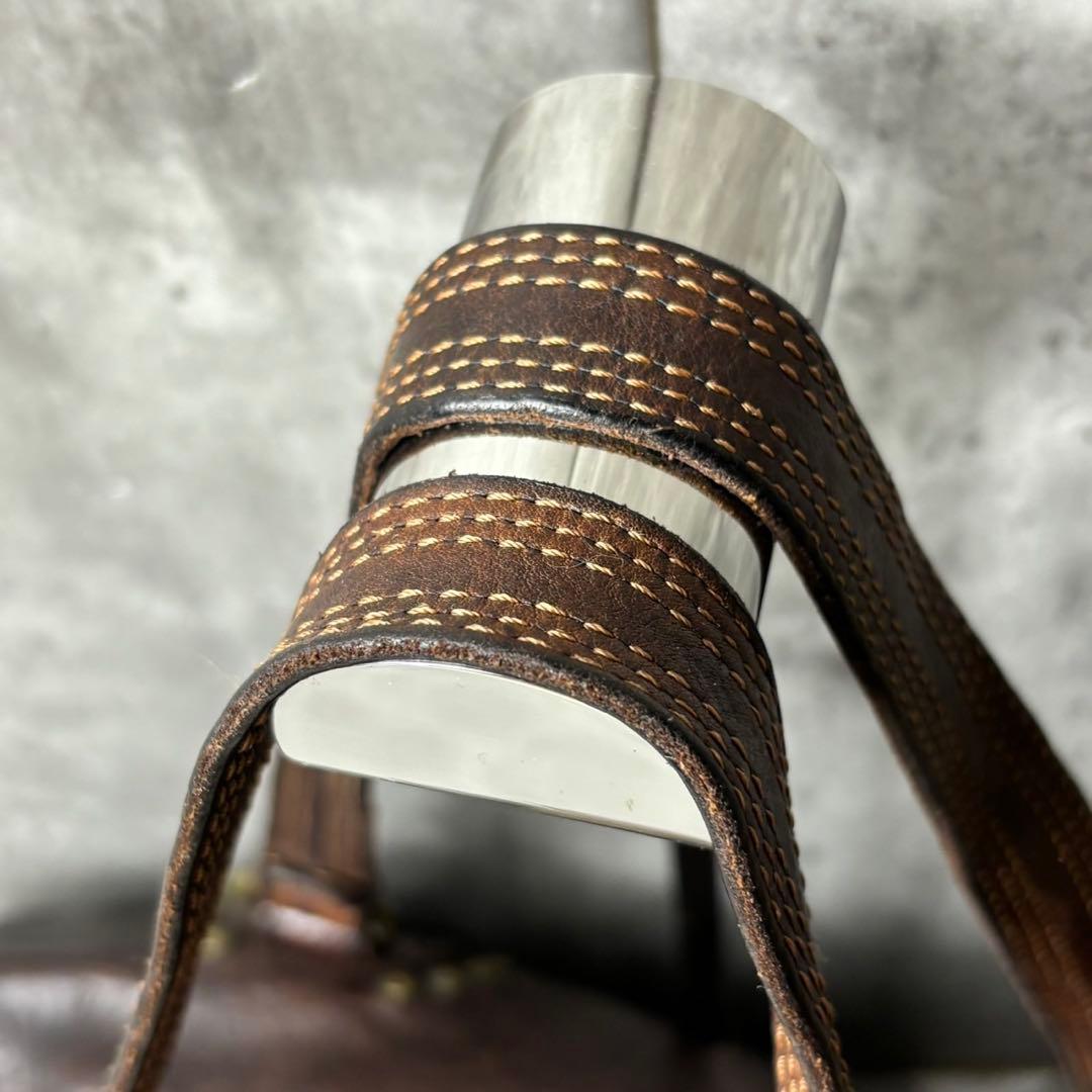 カンポマッジ TEODORANO 2way スタッズ トート ショルダーバッグ