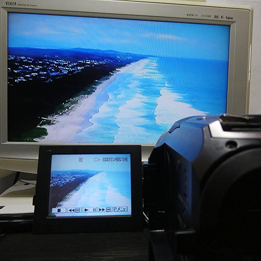 動作品 ソニーDCR-PC300 MiniDV ビデオカメラ DVDダビングに