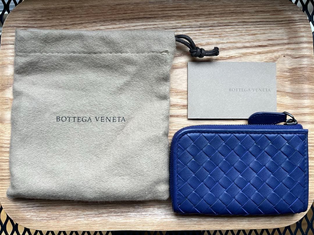 極美品ボッテガヴェネタ BOTTEGAVENETA ケース　ブルーパープル