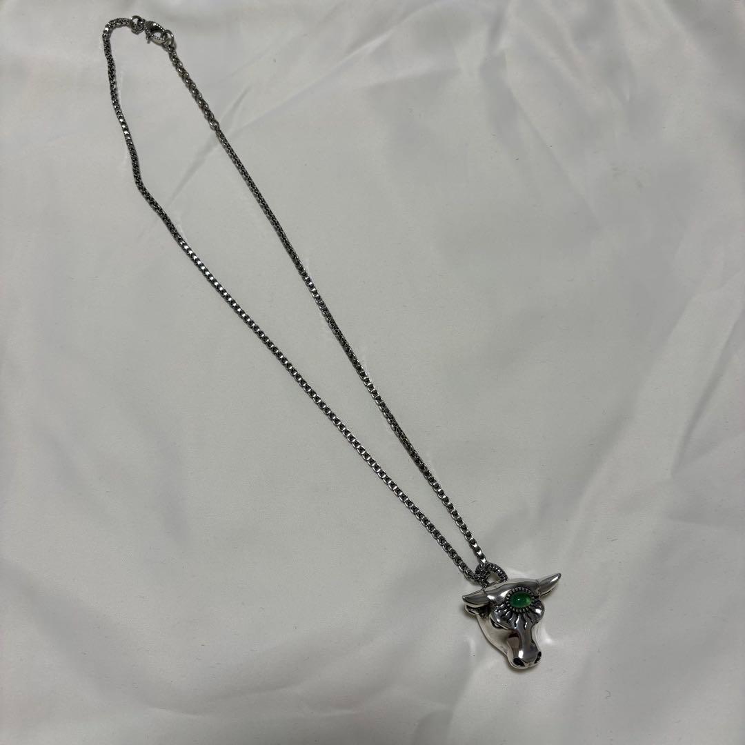 【正規品】GUCCI アングリーフォレスト ブル　ネックレス シルバー 保存袋