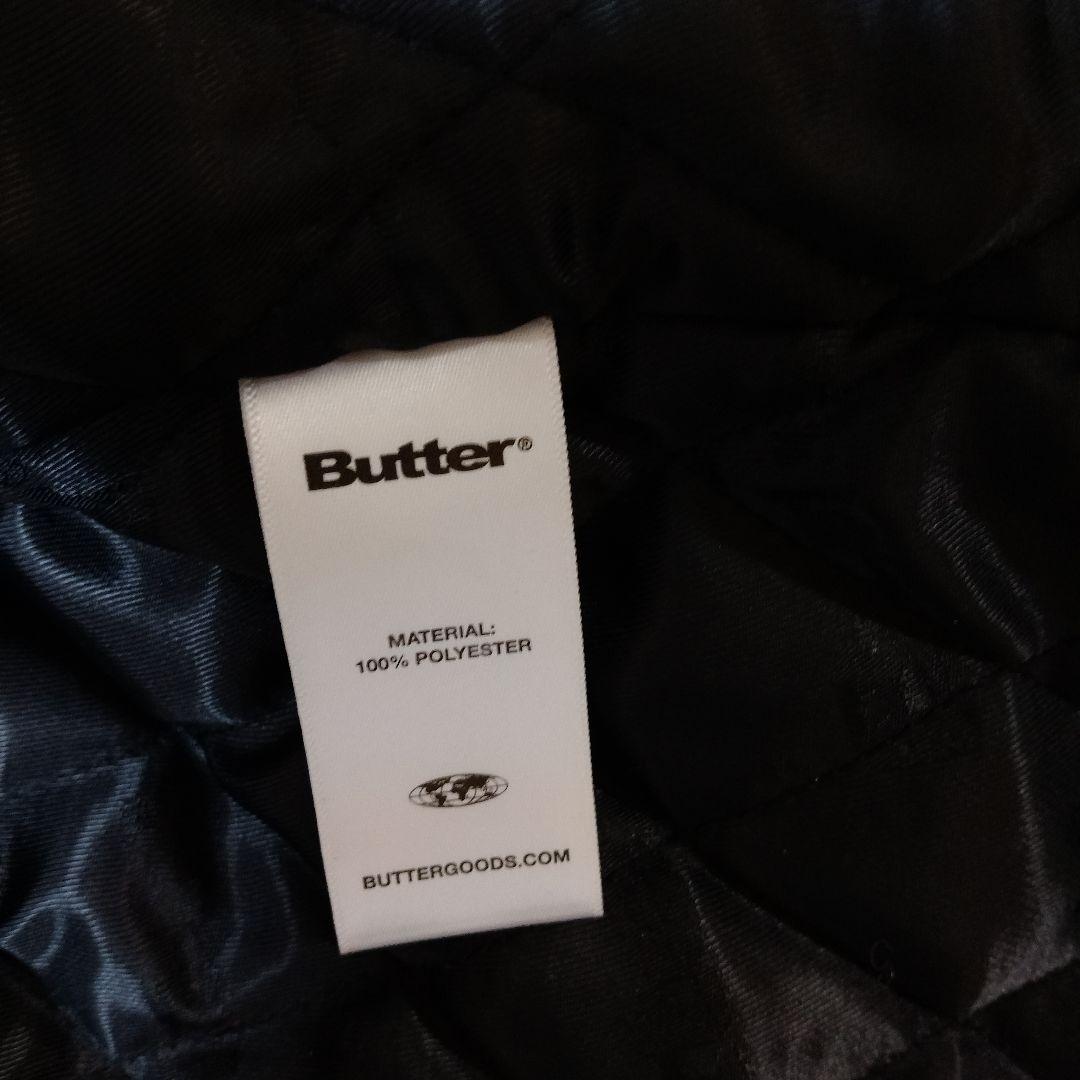 butter ネイビー系チェック フリースジャケット