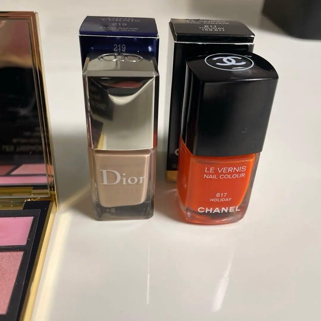 シャネルディオール六万相当7点リップ&チークボーム2色入全て試用から2度使用のみ