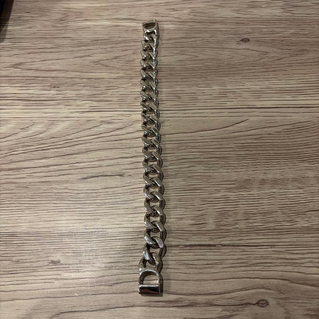 Dior CDロゴ シルバー チェーンブレスレット