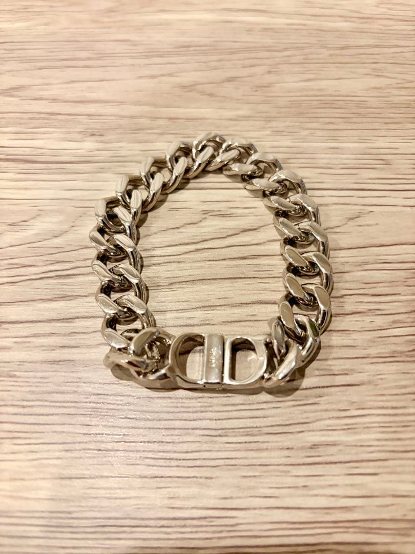 Dior CDロゴ シルバー チェーンブレスレット