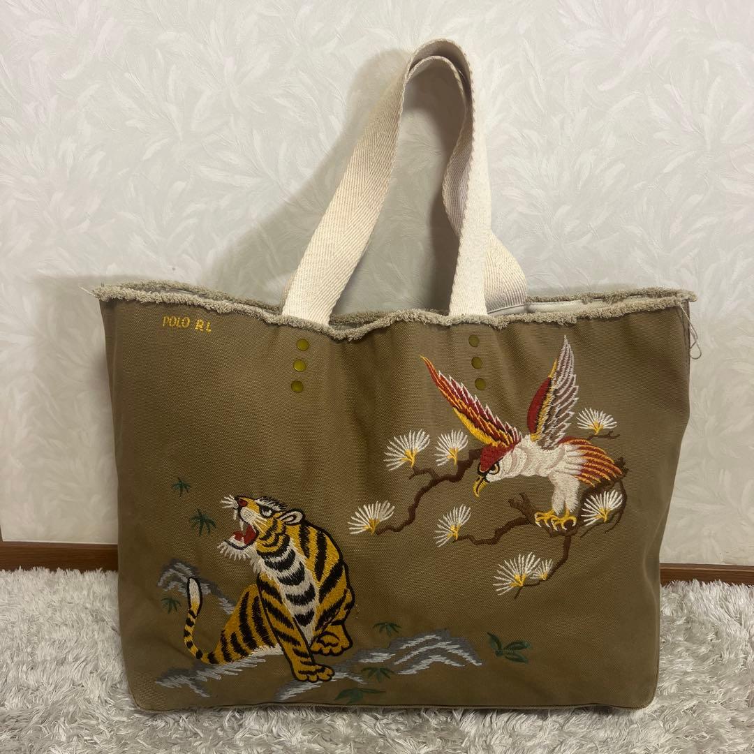 よろず屋様POLORalph Laurenラルフローレン バッグ 虎&鷲 トート