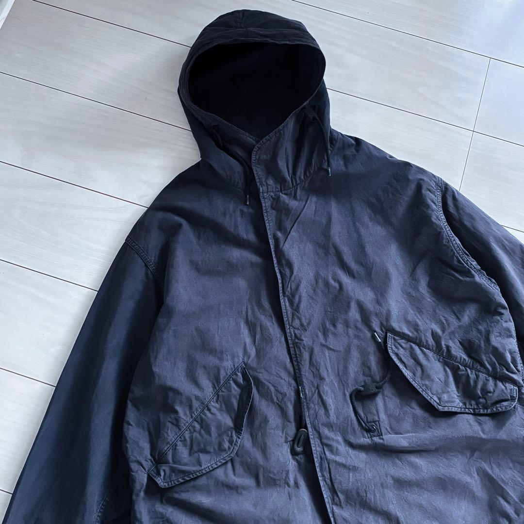 ✅COMOLI - コットンフーデッドモッズコート 2