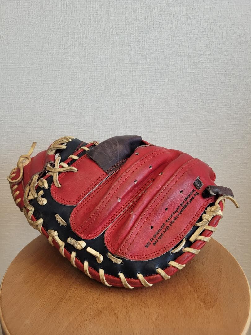 SSK キャッチャーミット 軟式用 レッド/ブラック