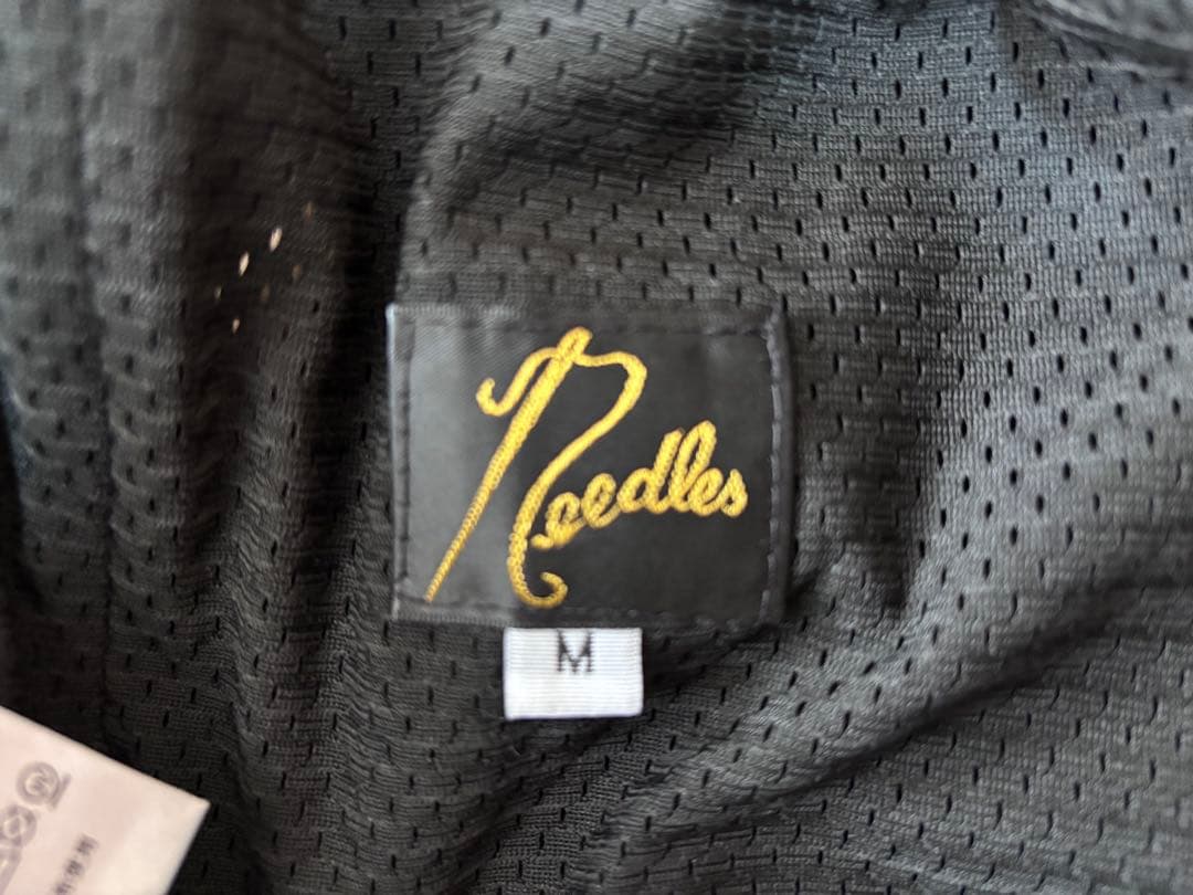 Needles バタフライ刺繍パンツ Mサイズ 黒/青