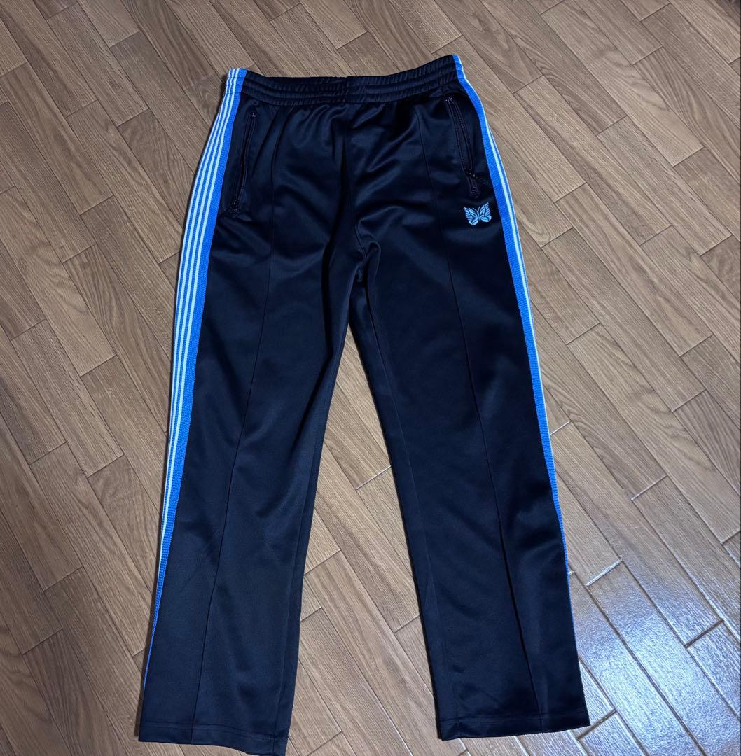 Needles バタフライ刺繍パンツ Mサイズ 黒/青