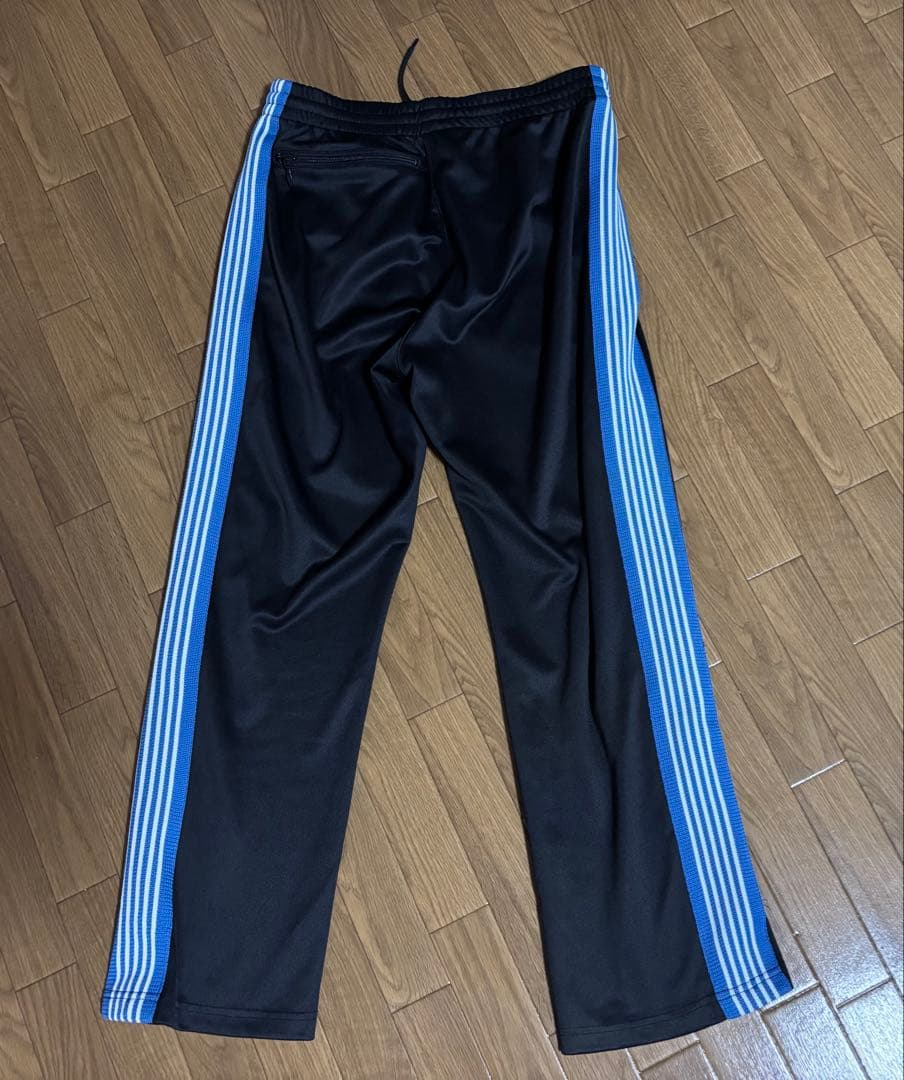 Needles バタフライ刺繍パンツ Mサイズ 黒/青