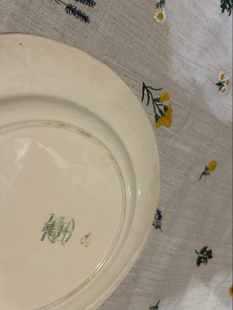 クレイユモントロー　アンリ２世　アンティーク　大皿①