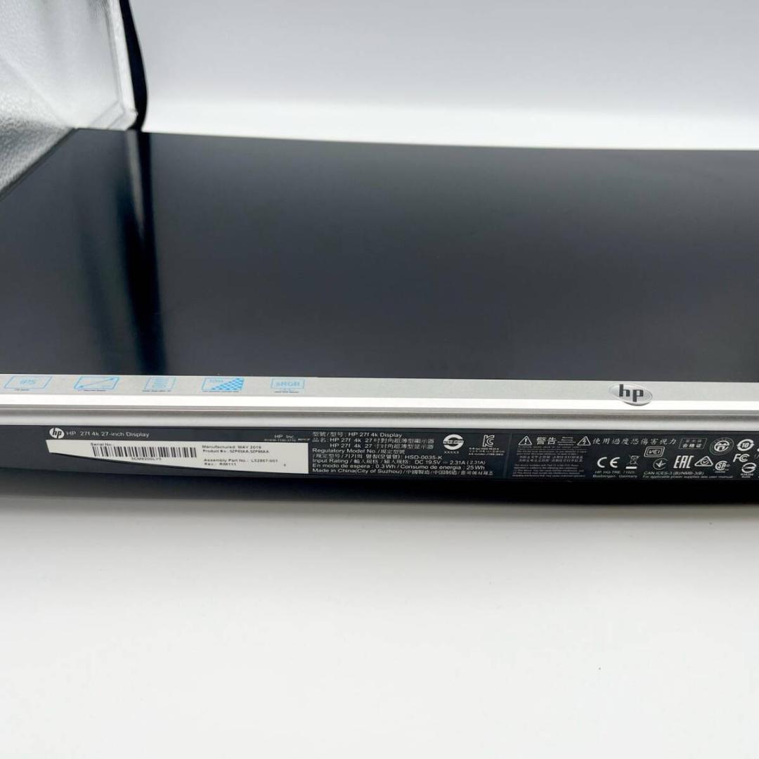 【美品】⭐️HP PCモニター 27インチ 4K UHD 2160p ブラック