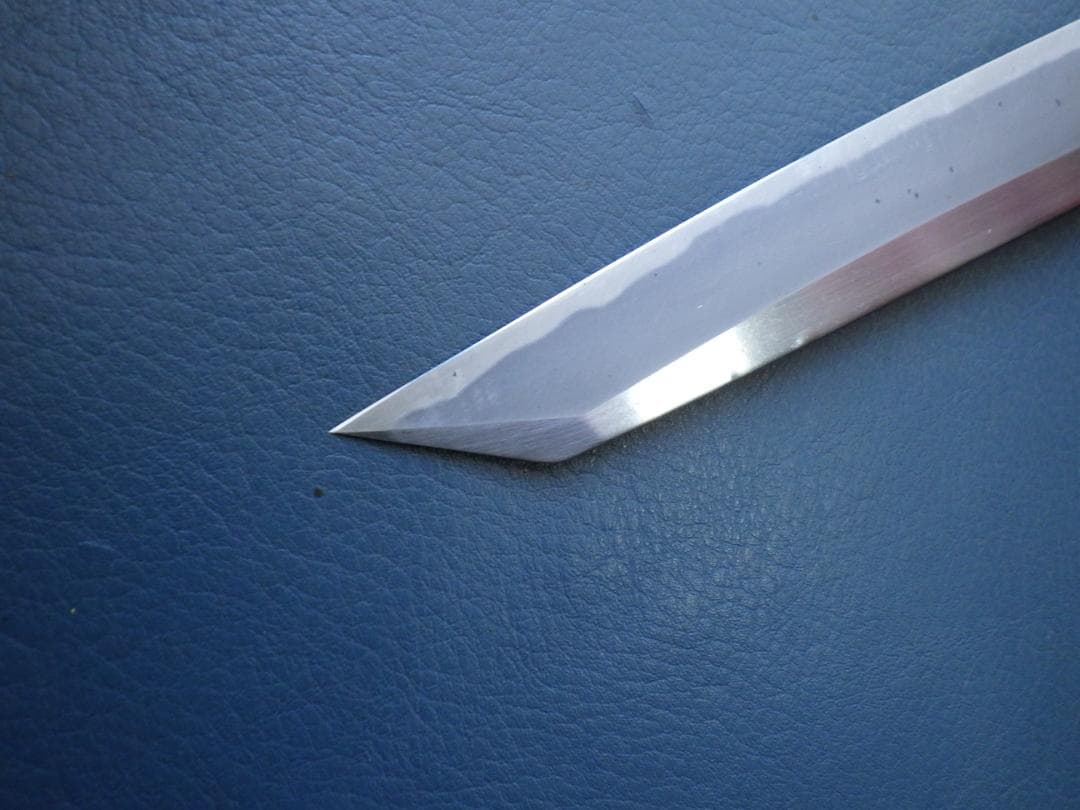 正本★和包丁★水牛柄ハガネ★本霞研ぎ済み★昭和ビンテージ★