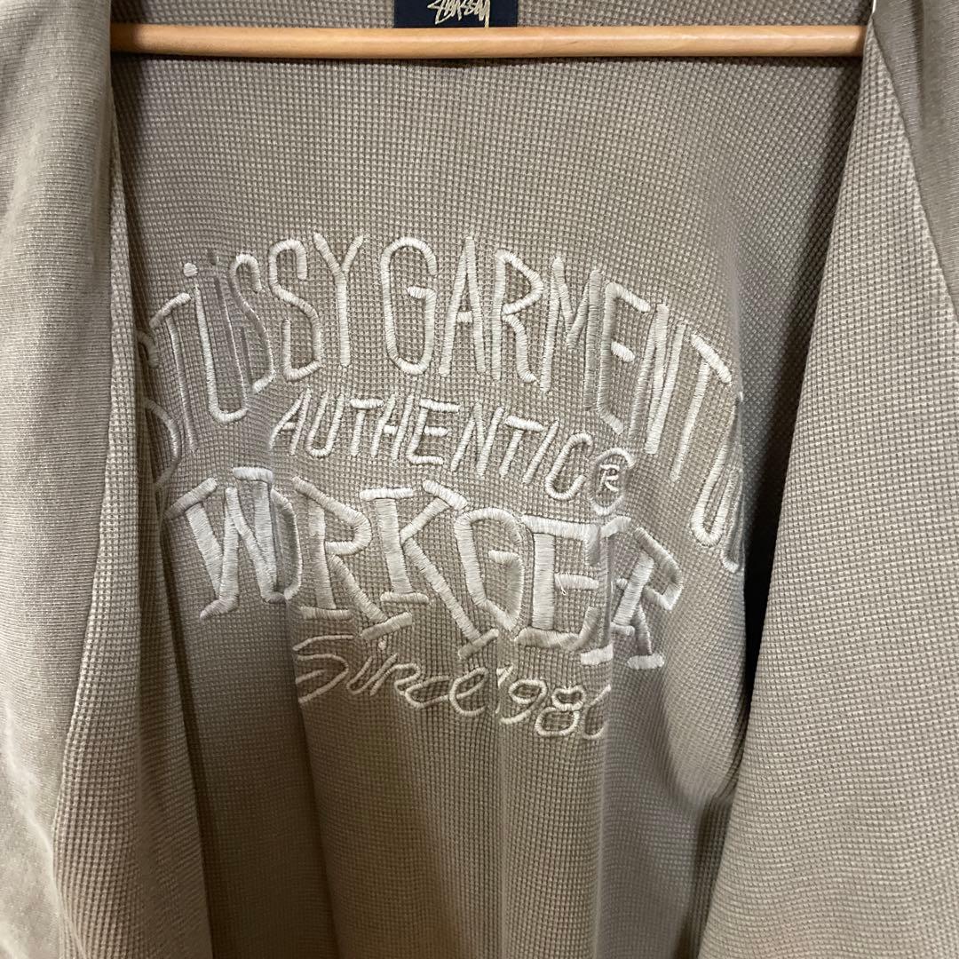 トップス stussy waffle lined zip hoodie