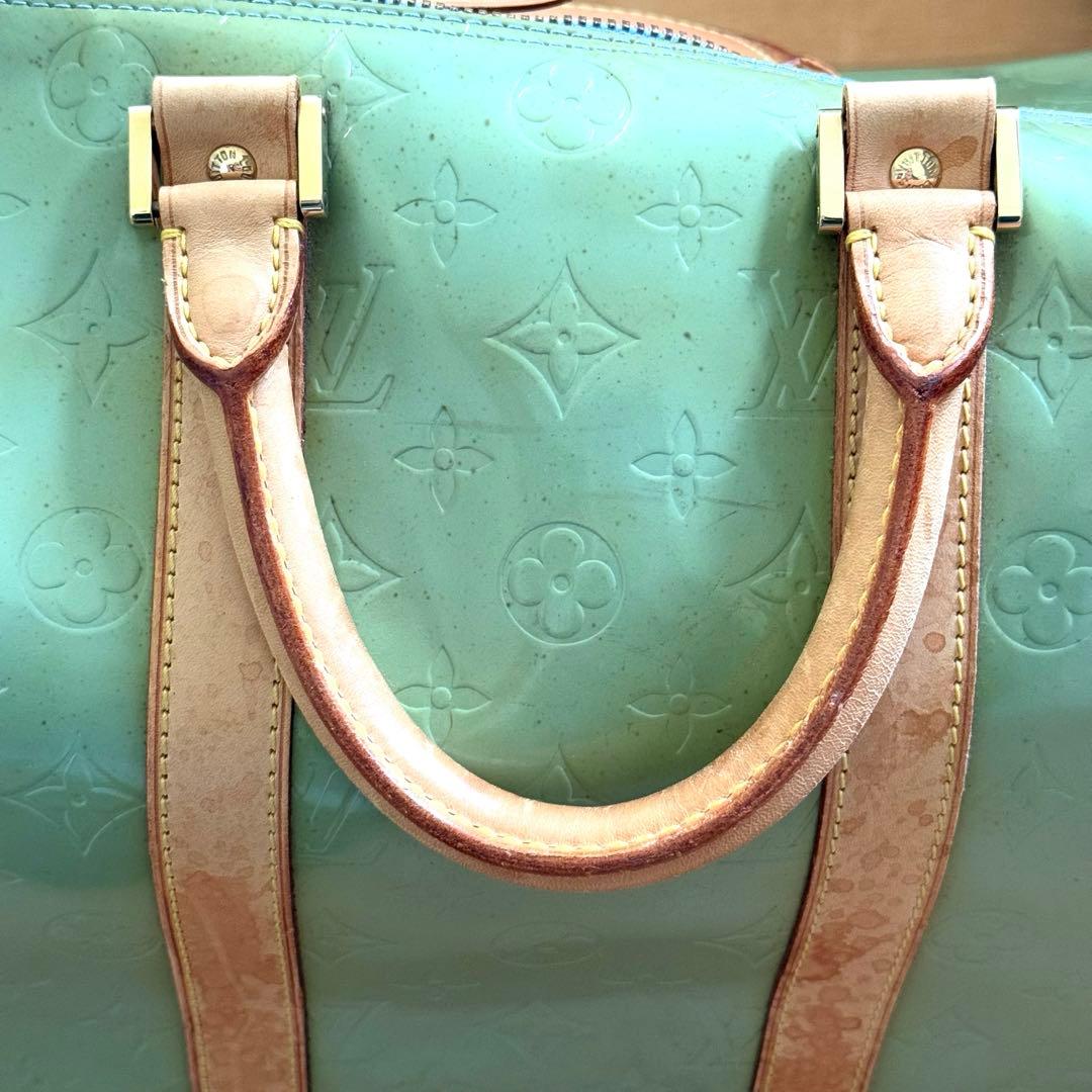 ルイヴィトン ボストンバック　ヴェルニ　ベビーブルー（ジャンク品）