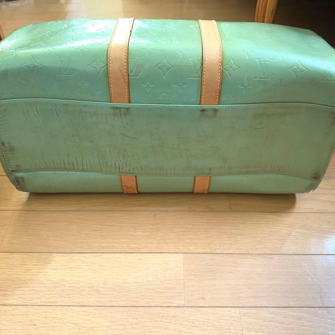 ルイヴィトン ボストンバック　ヴェルニ　ベビーブルー（ジャンク品）