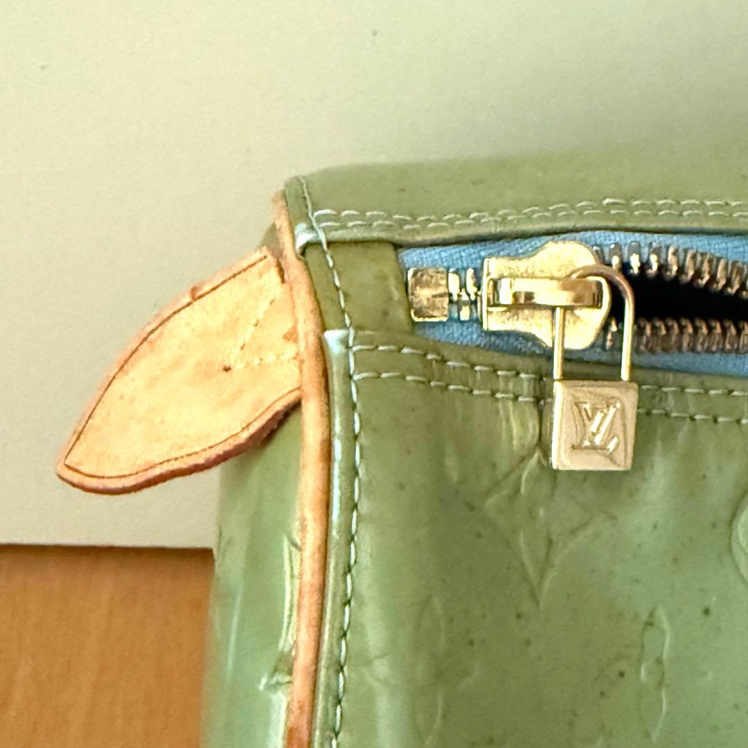 ルイヴィトン ボストンバック　ヴェルニ　ベビーブルー（ジャンク品）
