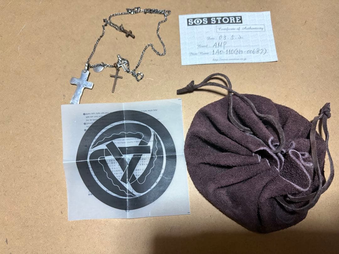 amp japan アンプジャパン　クロス ネックレス 福山雅治