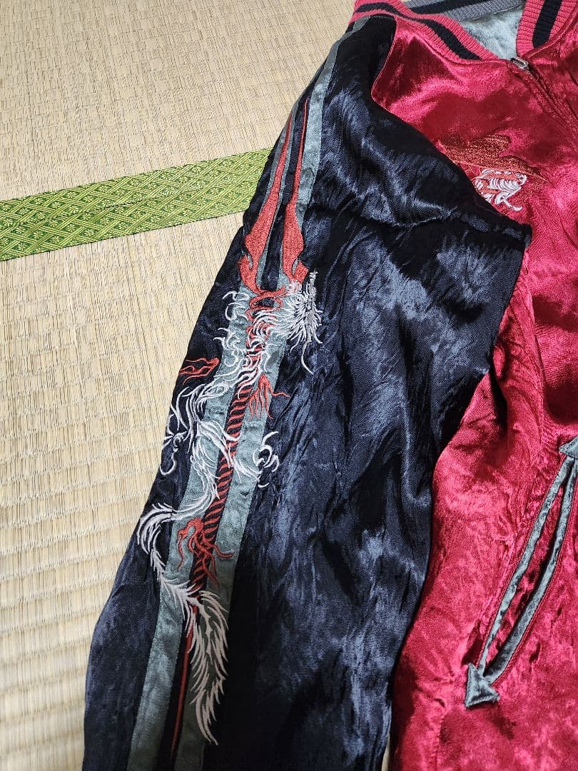 美品　レア　雅結 　錦　エヴァンゲリオン　リバーシブルスカジャン